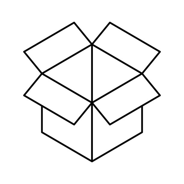 纸箱盒子隔离图标图片下载