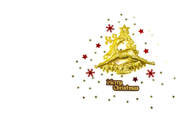 圣诞贺卡白色背景图片下载