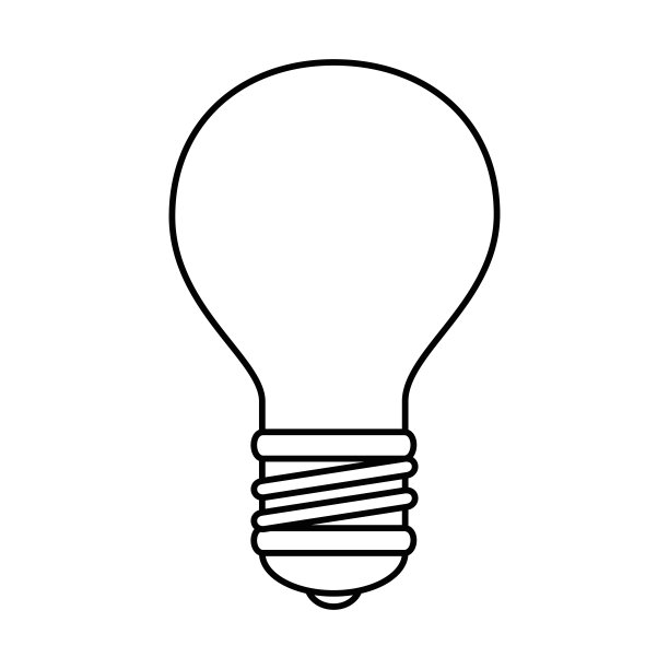 灯泡灯隔离图标图片下载