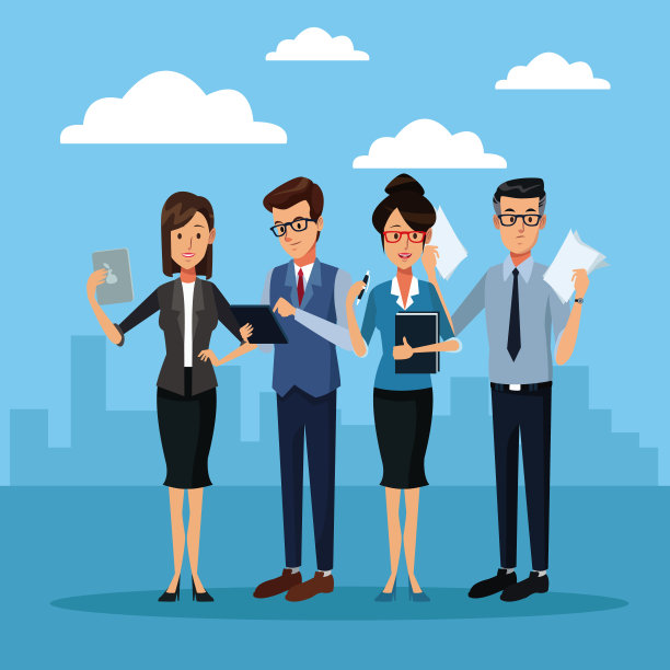 卡通之外的商业人士图片下载