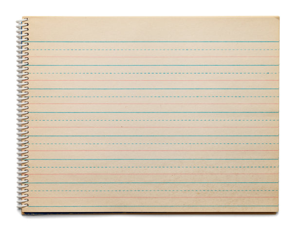 黄色的螺旋笔记本图片下载