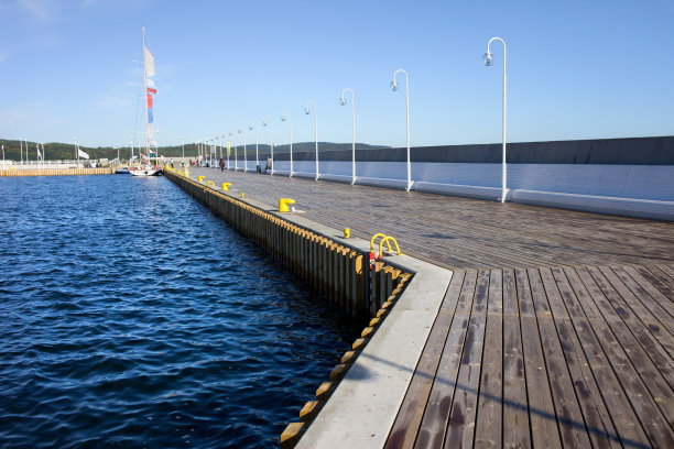 位于波兰波罗的海的码头图片下载