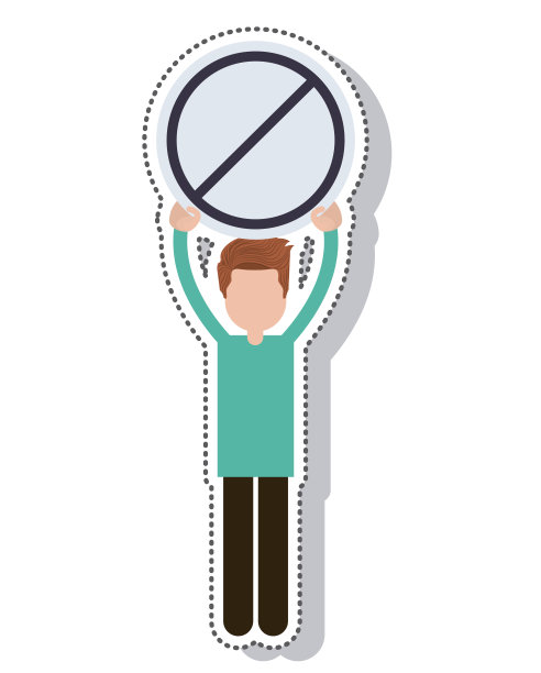 个人头像抗议孤立图标图片下载