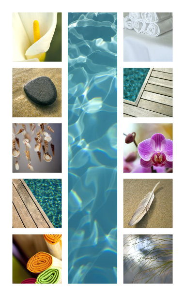 水疗和在拼贴画上放松图片下载