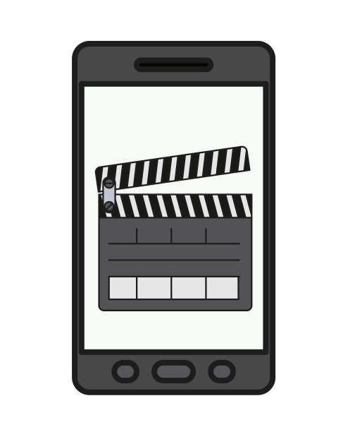 智能手机技术孤立图标图片下载