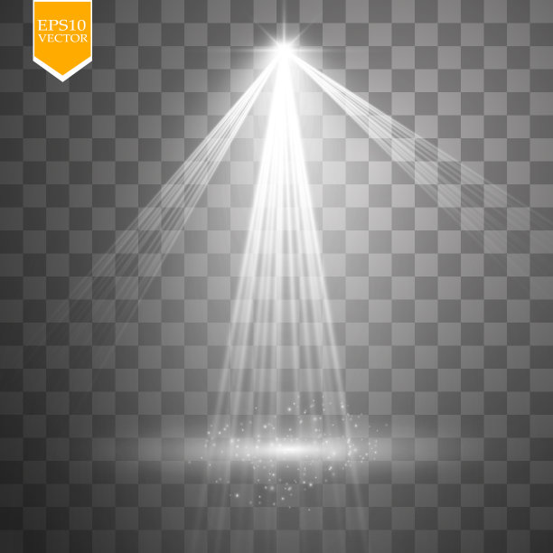 向量的聚光灯。现场。光的效果图片下载