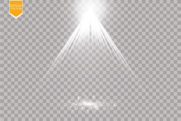 向量的聚光灯。现场。光的效果图片下载