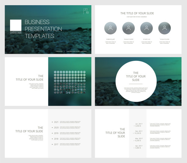 在白色背景上显示模板元素。图片下载