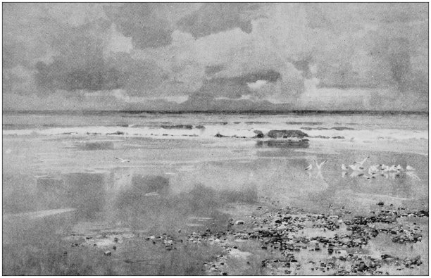 古董绘画照片:风景图片下载