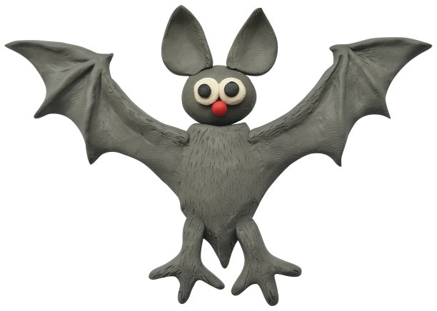 手工橡皮泥圆形的万圣节贺卡。月亮，蝙蝠，南瓜，蜘蛛，糖果，帽子和棒棒糖的插图孤立在透明的背景图片下载