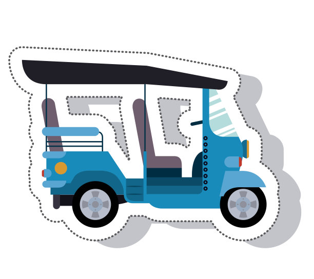 摩托出租车服务孤立图标图片下载