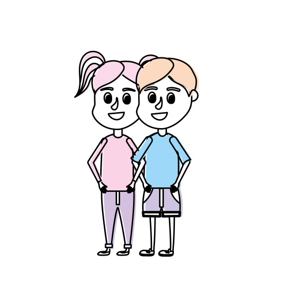 搭配儿童发型设计和休闲服装图片下载