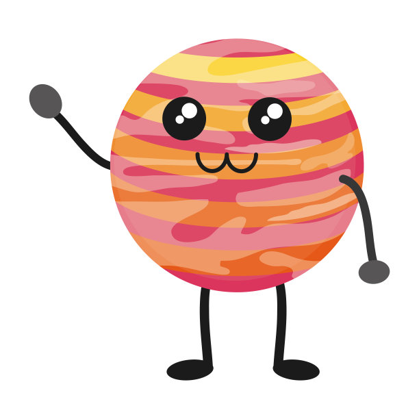 卡哇伊的行星设计素材图片