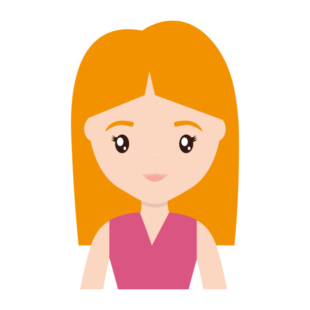 卡通女人图标图片下载
