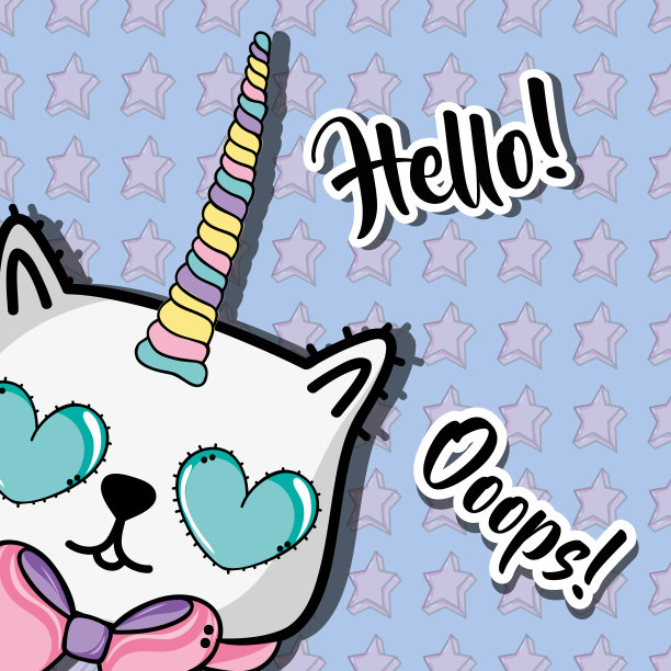 时尚可爱的补丁时髦的装饰图片下载