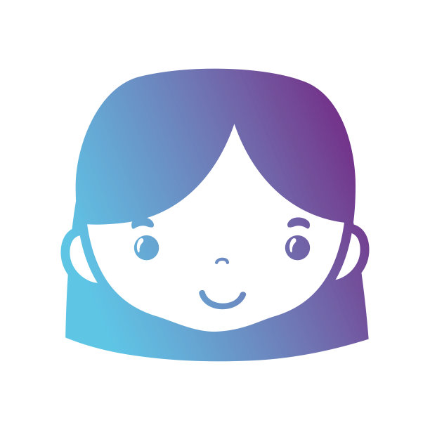 线条头像女性头部与发型设计图片下载