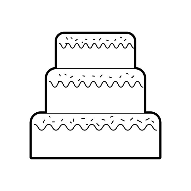 为生日聚会装饰的甜蛋糕图片下载