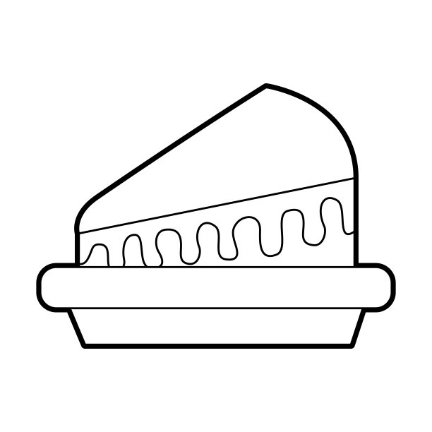 盘子上的一块蛋糕，甜点，甜奶油，生日食品图片下载