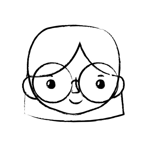 头像女人的头与发型设计图片下载