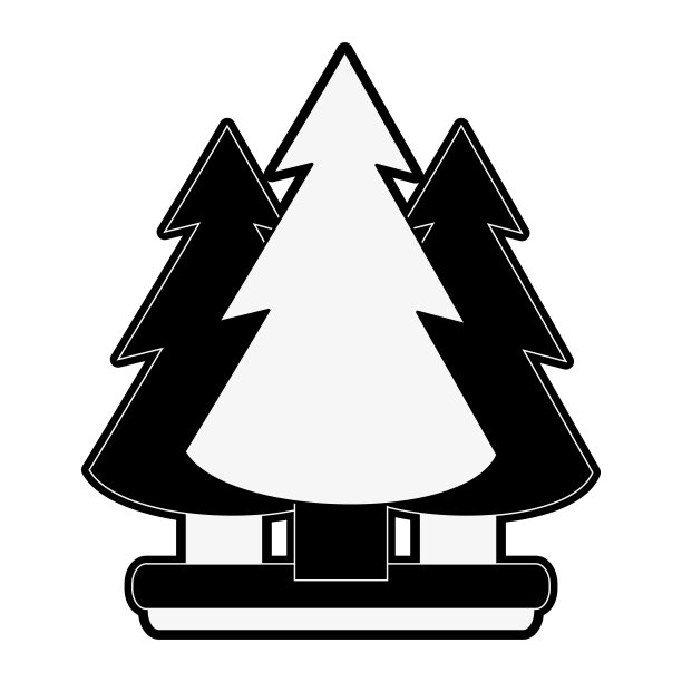 松树森林的图标形象图片下载