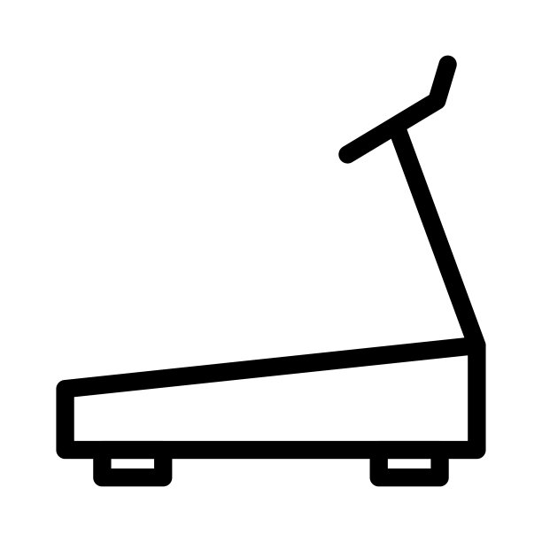 运动机器细线矢量图标图片下载