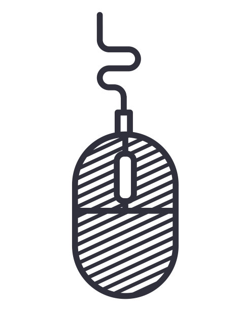 鼠标计算机隔离图标图片下载