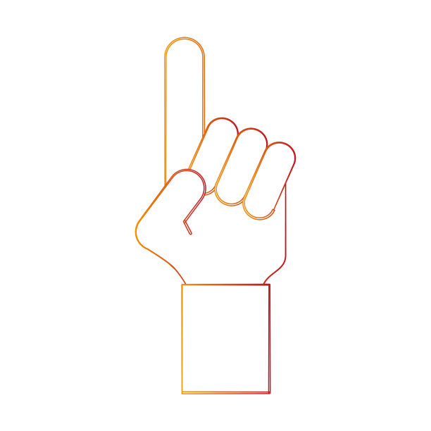 手向上指示图片下载