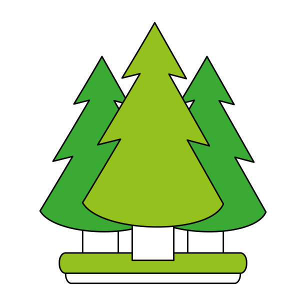 松树森林的图标形象图片下载