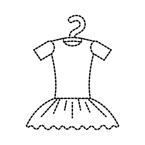 芭蕾舞裙上的衣架服装经典图片下载