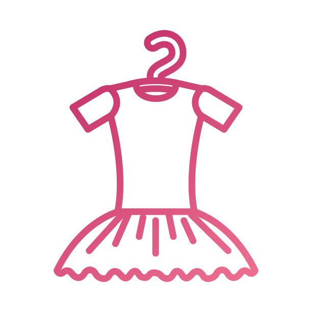 芭蕾舞裙上的衣架服装经典图片下载