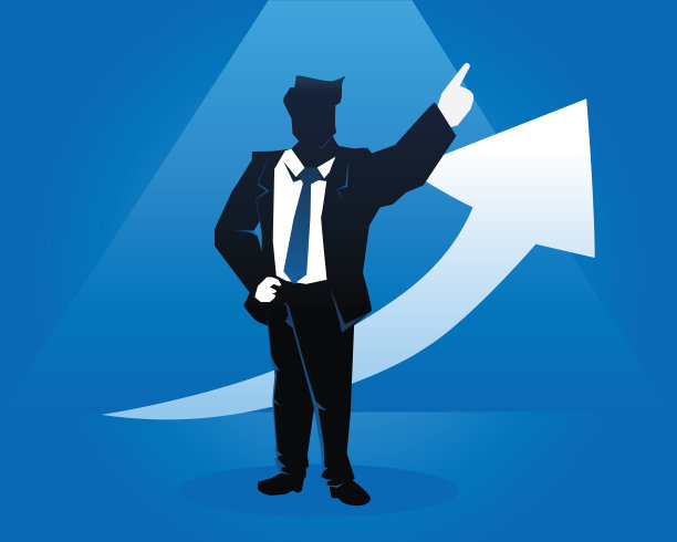 瞄准未来利润公司目标创意商人插画概念图片下载