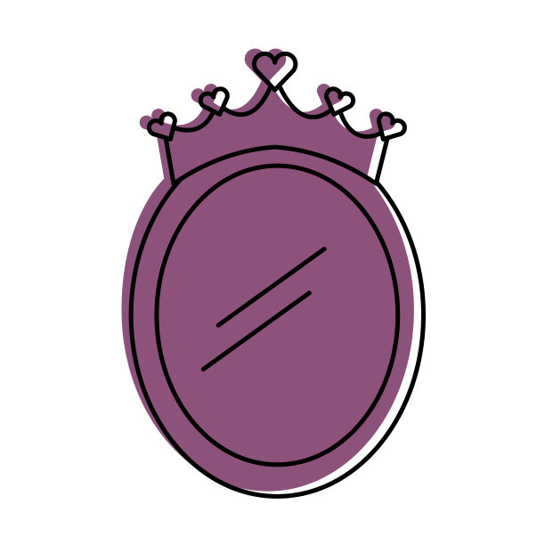 皇冠镜公主装饰配件图片下载