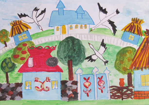 画一个家庭住宅图片下载