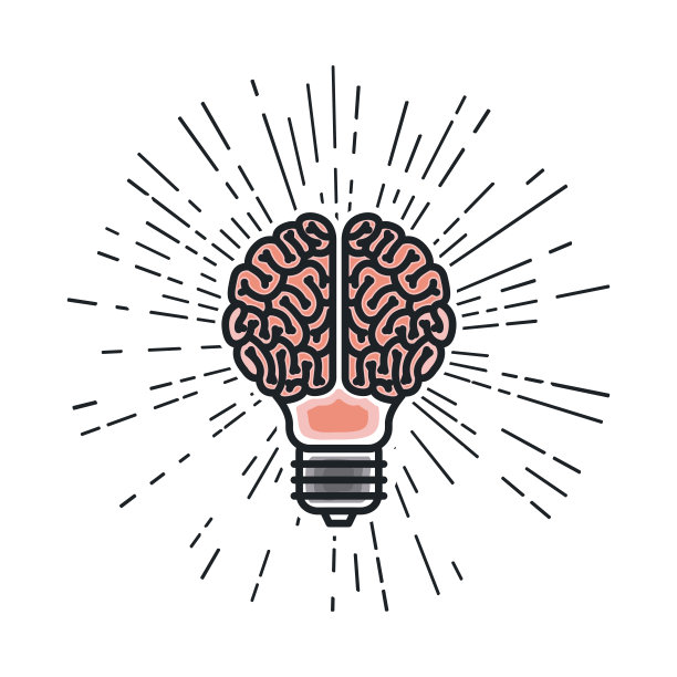 头脑风暴孤立图标素材图片