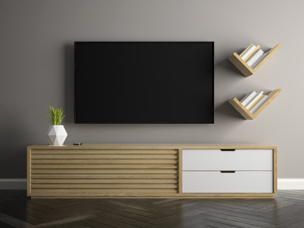 室内现代设计室内3D插图图片下载