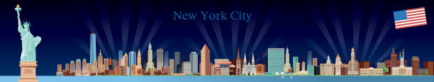 纽约市天际线图片下载
