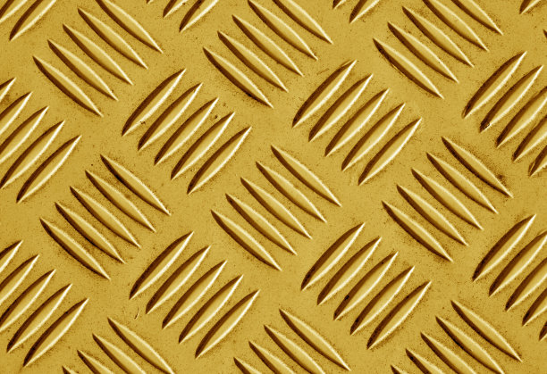 橙色金属地板图案。图片下载