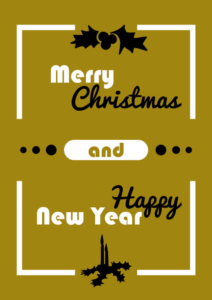 圣诞贺卡。图片下载