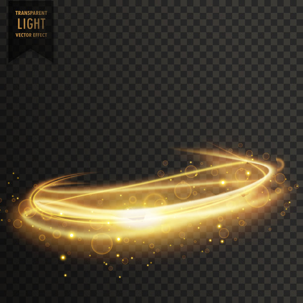 金色抽象透明光效果背景图片下载