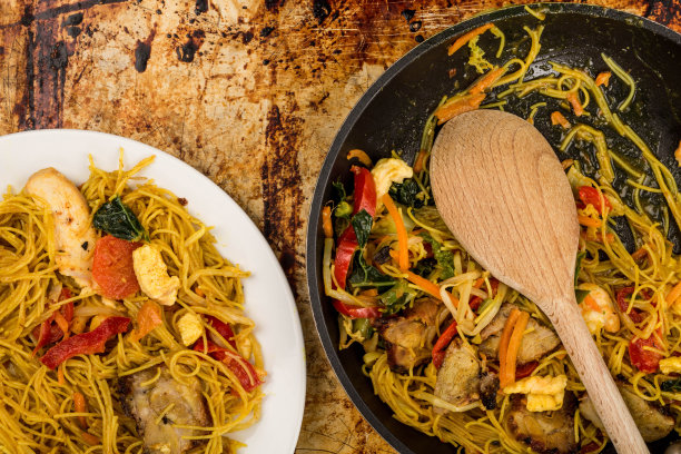 中式亚洲辣新加坡面图片下载