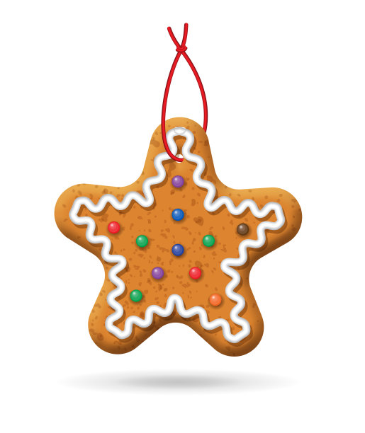 圣诞姜饼图标素材图片