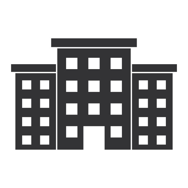 医院大楼独立图标图片下载