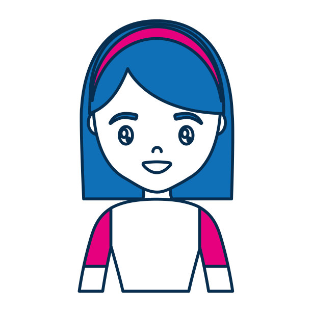 卡通女人图标图片下载