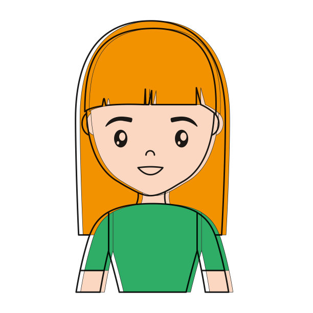 卡通女人图标图片下载