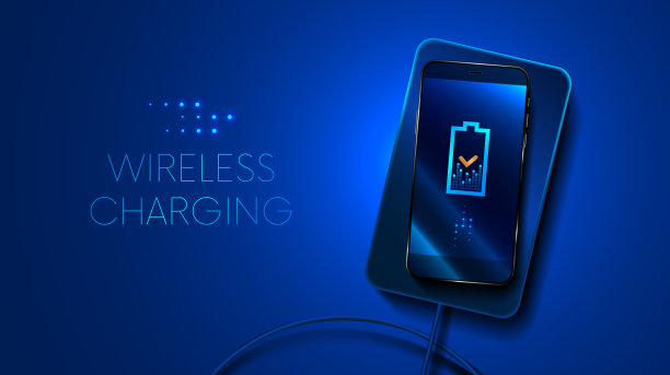 无线充电智能手机素材图片