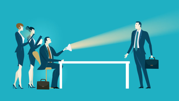 一群商务人士正在开会。面试的候选人。业务概念说明。图片下载