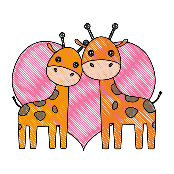 可爱的动物设计图片下载