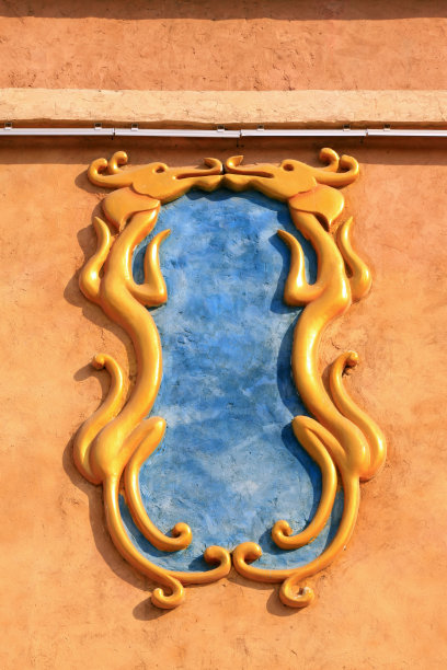 动物模型框架建筑景观，特写照片图片下载