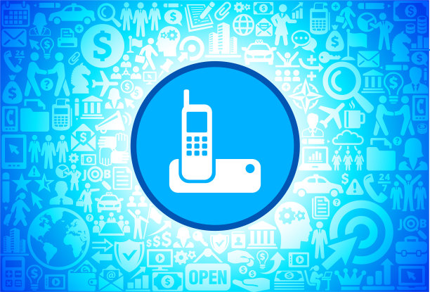 无线电话图标在商业和金融矢量背景图片下载