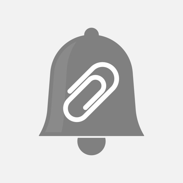 带有夹子的孤立钟图片下载